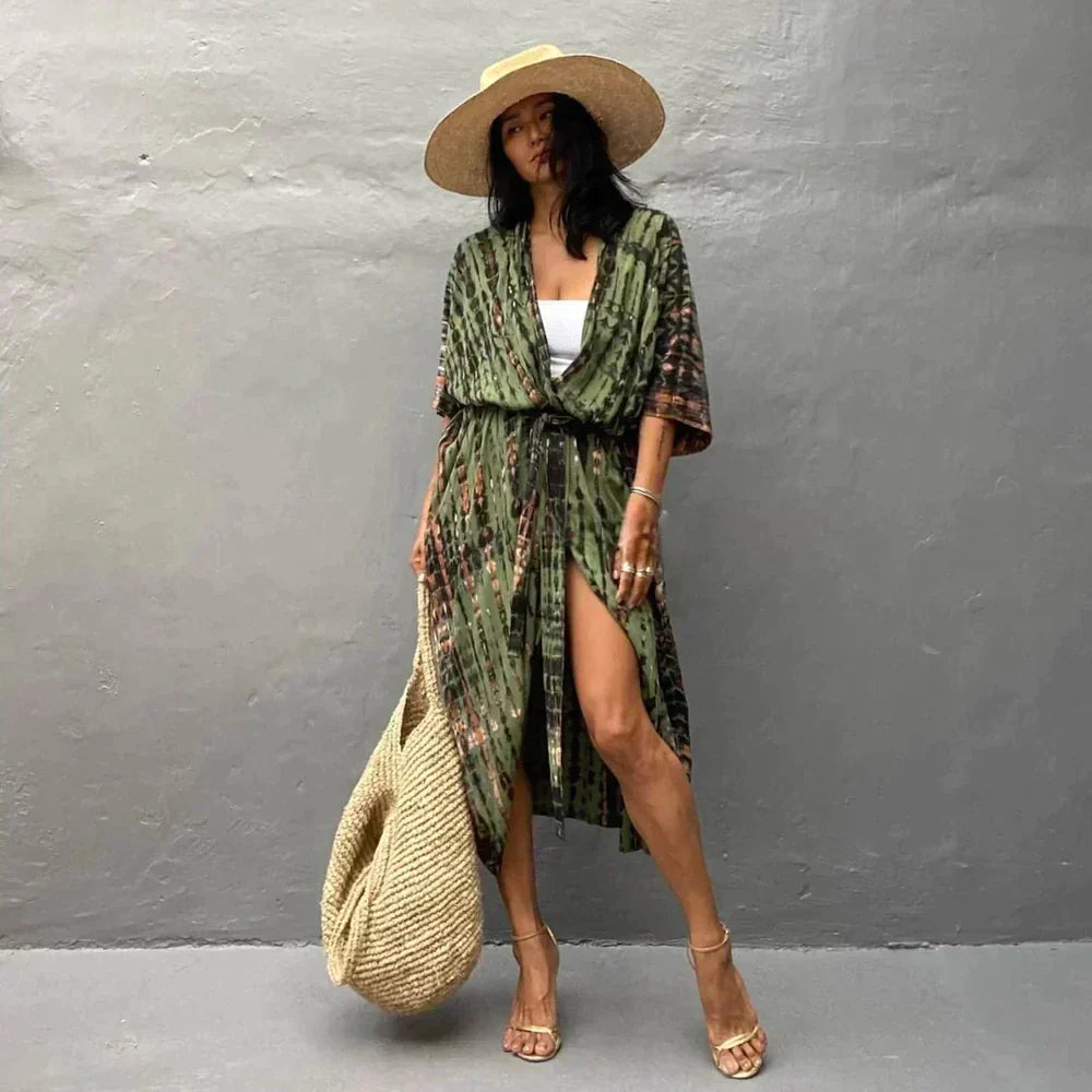 Valenzora | Stylish kimono dress in boho style