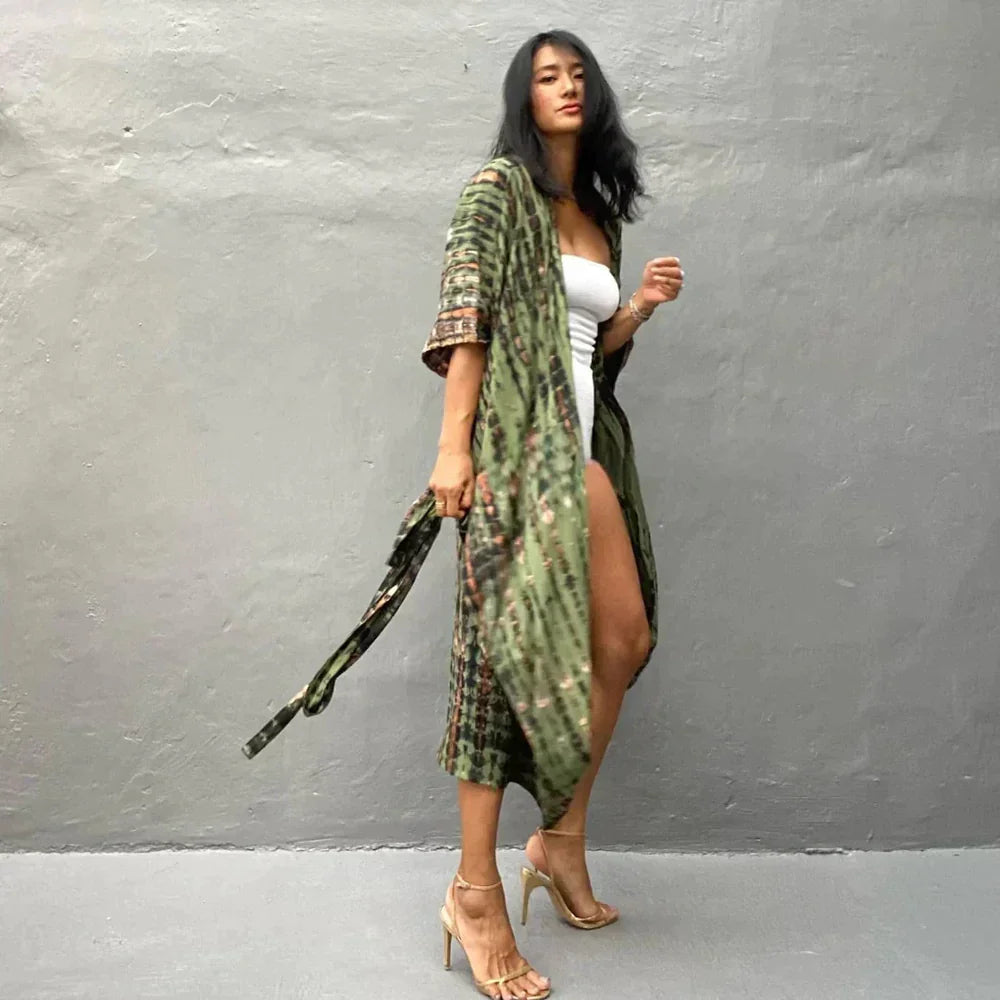 Valenzora | Stylish kimono dress in boho style