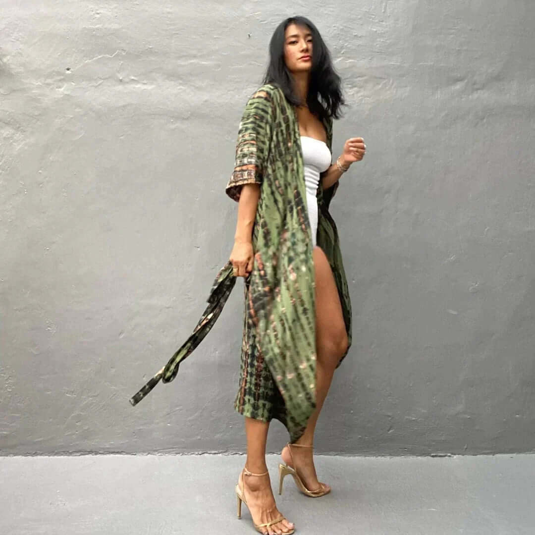 Valenzora | Stylish Kimono Olive Green