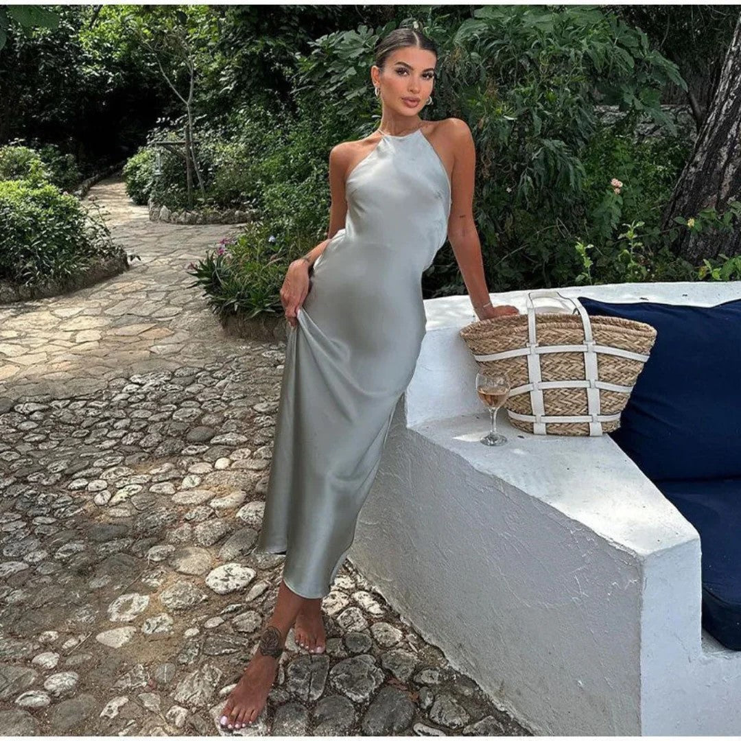 Valenzora | Elegantes Neckholder-Kleid für raffinierte Anmut bei Frauen