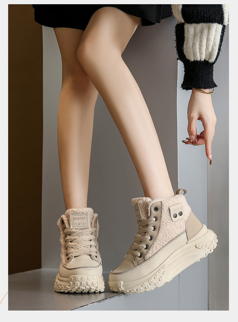 Valenzora – Waterproof plush ankle boots