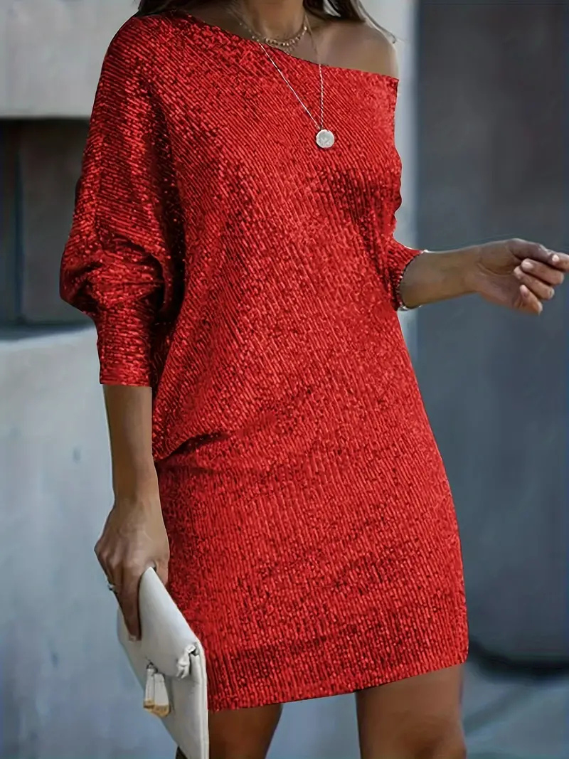 Valenzora | Gold Paillettenkleid Mini