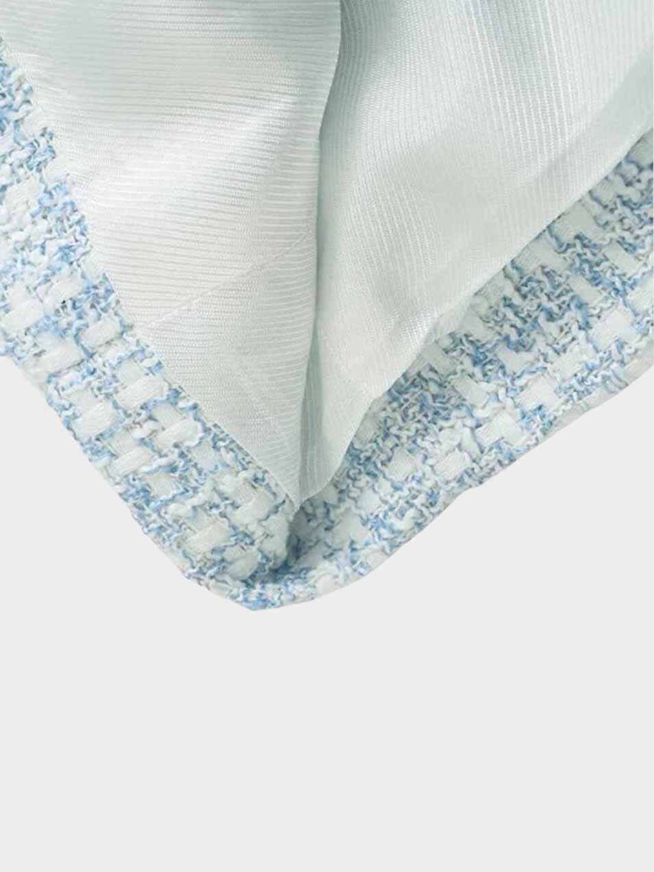 tailored women's blazer in light blue