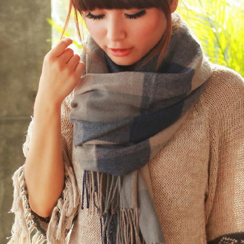 Valenzora | Scarf with cashmere feel & diamond pattern