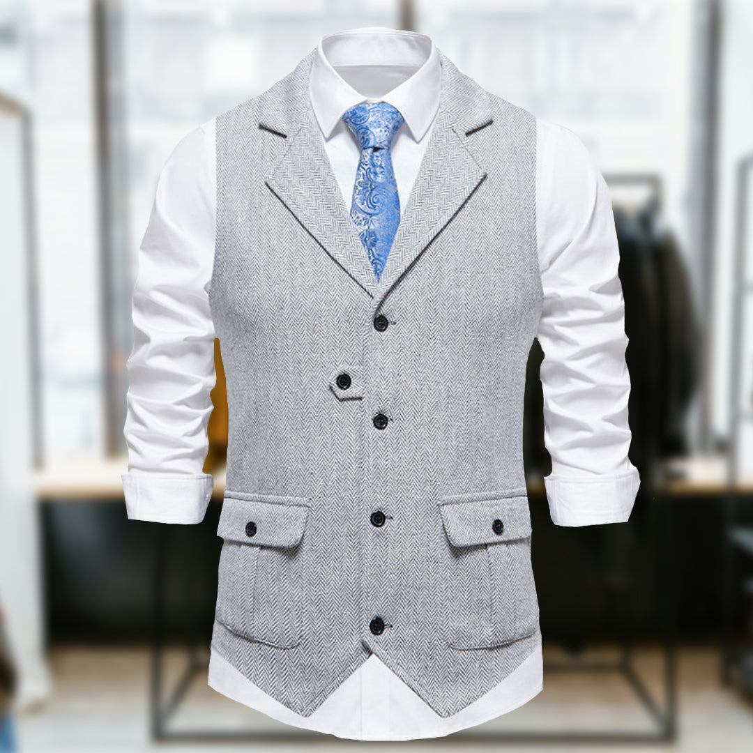 Valenzora | Classic Retro-Style Vest with Pockets