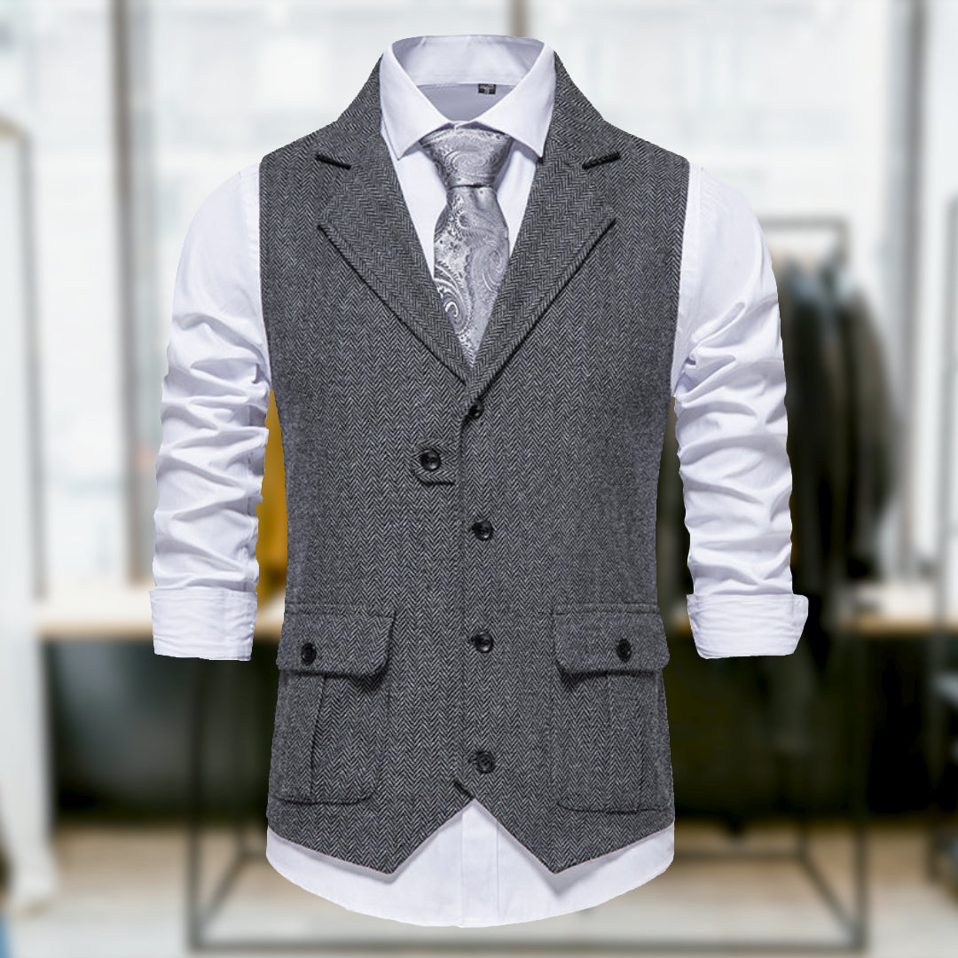 Valenzora | Classic Retro-Style Vest with Pockets