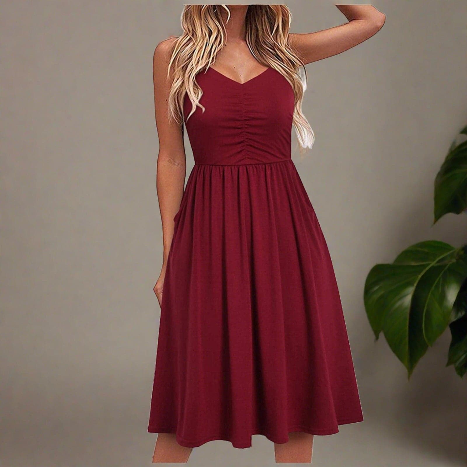 Valenzora | Elegant midi dress for summer