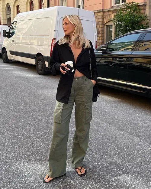Straight cargo pants