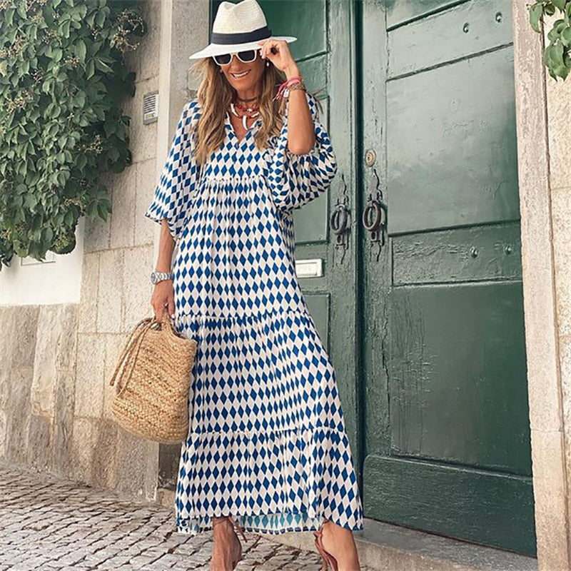 Valenzora | Retro Print Dress