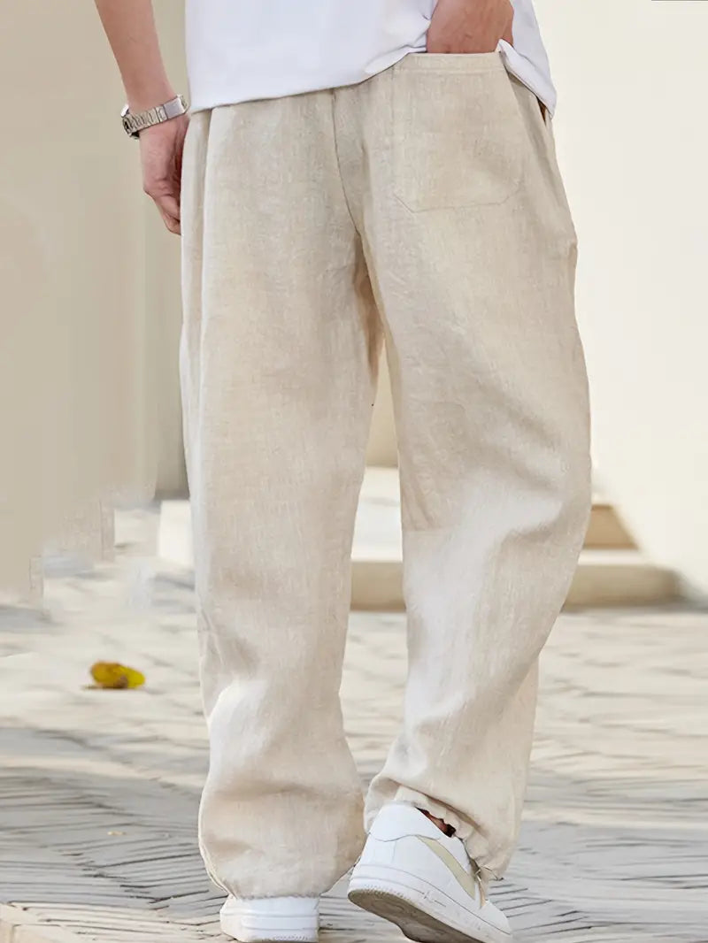 Valenzora | Baggy linen trousers, airy summer trousers with soft wearing comfort