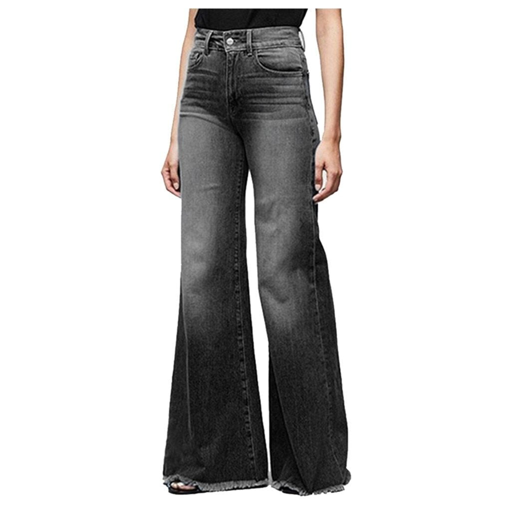 Valenzora | High-waisted wide-leg jeans