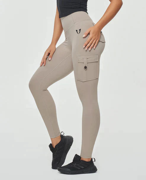 Valenzora | High-waisted cargo leggings
