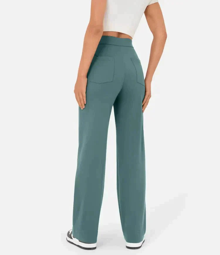 Freizeithose mit hoher Taille und Gummizug