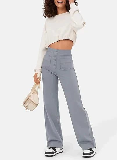 Valenzora | Elastische Freizeithose für Damen mit hohem Bund