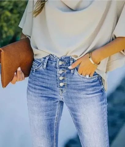 Holly | Vintage figurbetonte Schlagjeans