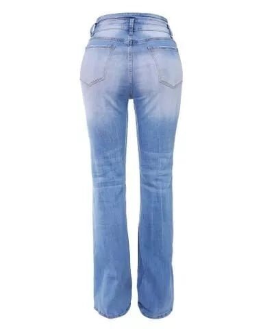 Valenzora | Flex Button High Waist Jeans für Damen