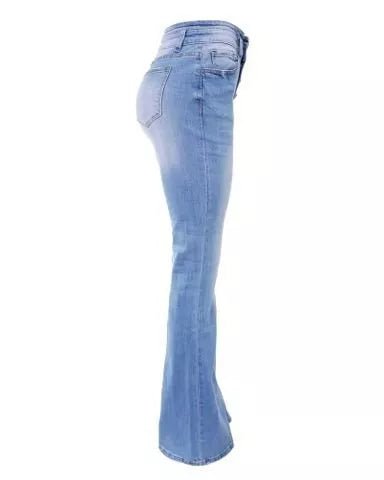 Valenzora | Flex Button High Waist Jeans für Damen