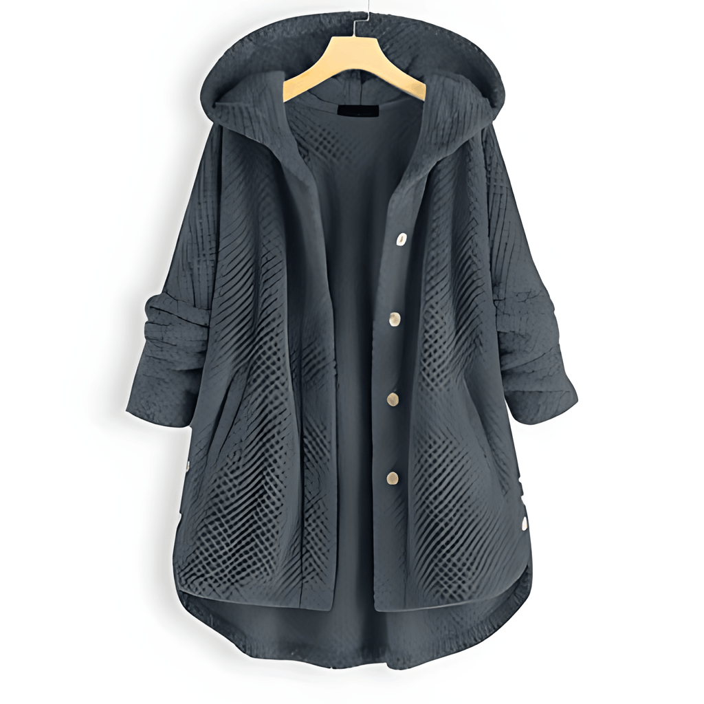 Valenzora | Warme Strickjacke mit weichem Futter und Kapuze für Damen