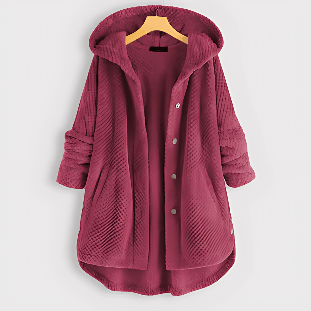 Valenzora | Warme Strickjacke mit weichem Futter und Kapuze für Damen