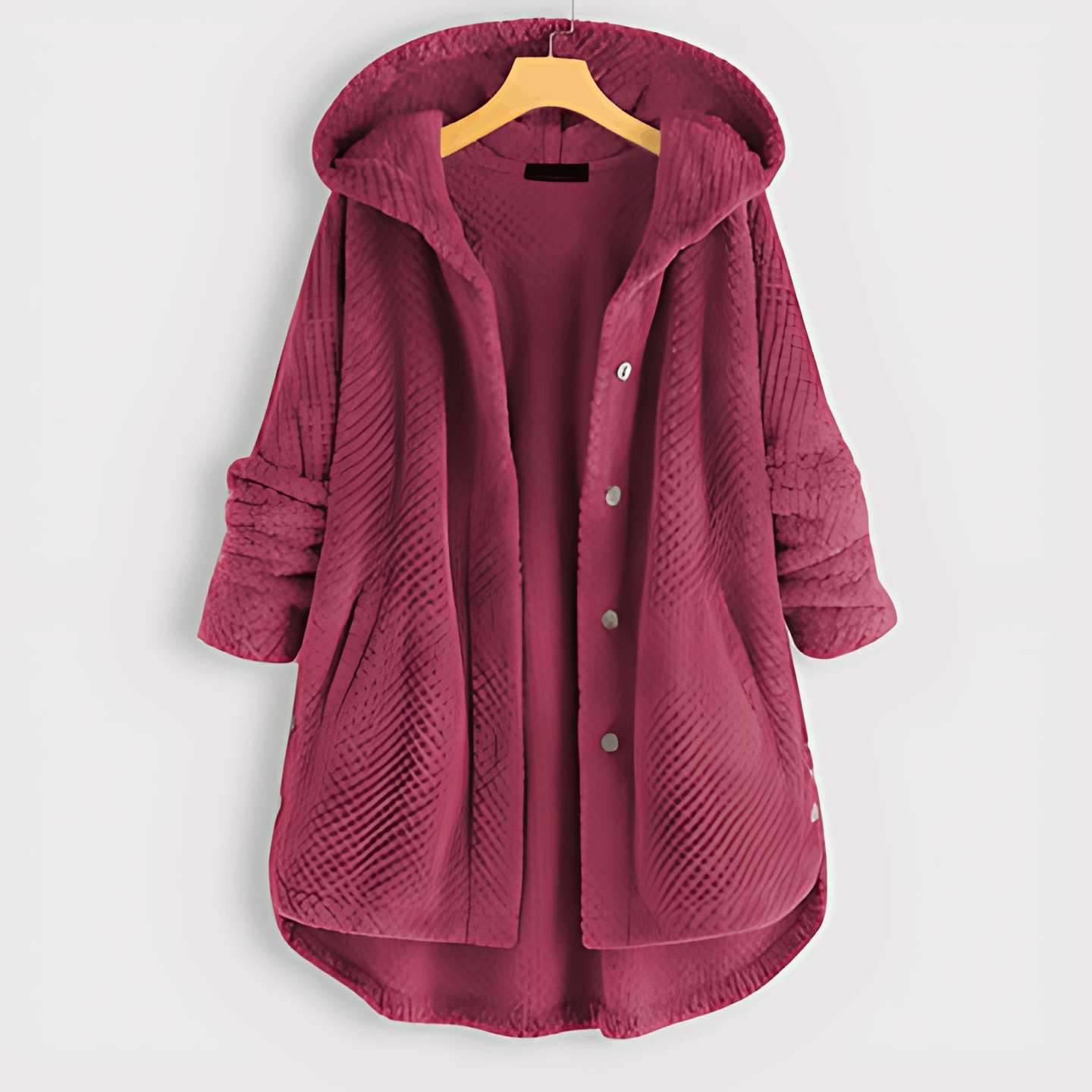 Valenzora | Warme Strickjacke mit weichem Futter und Kapuze für Damen