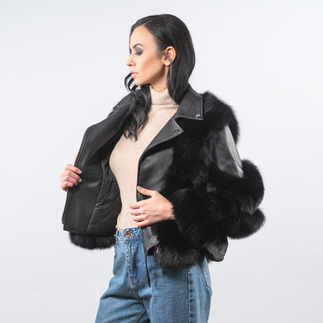 Valenzora™ - Luxury Leather Fur Jacket [Last Day Discount]
