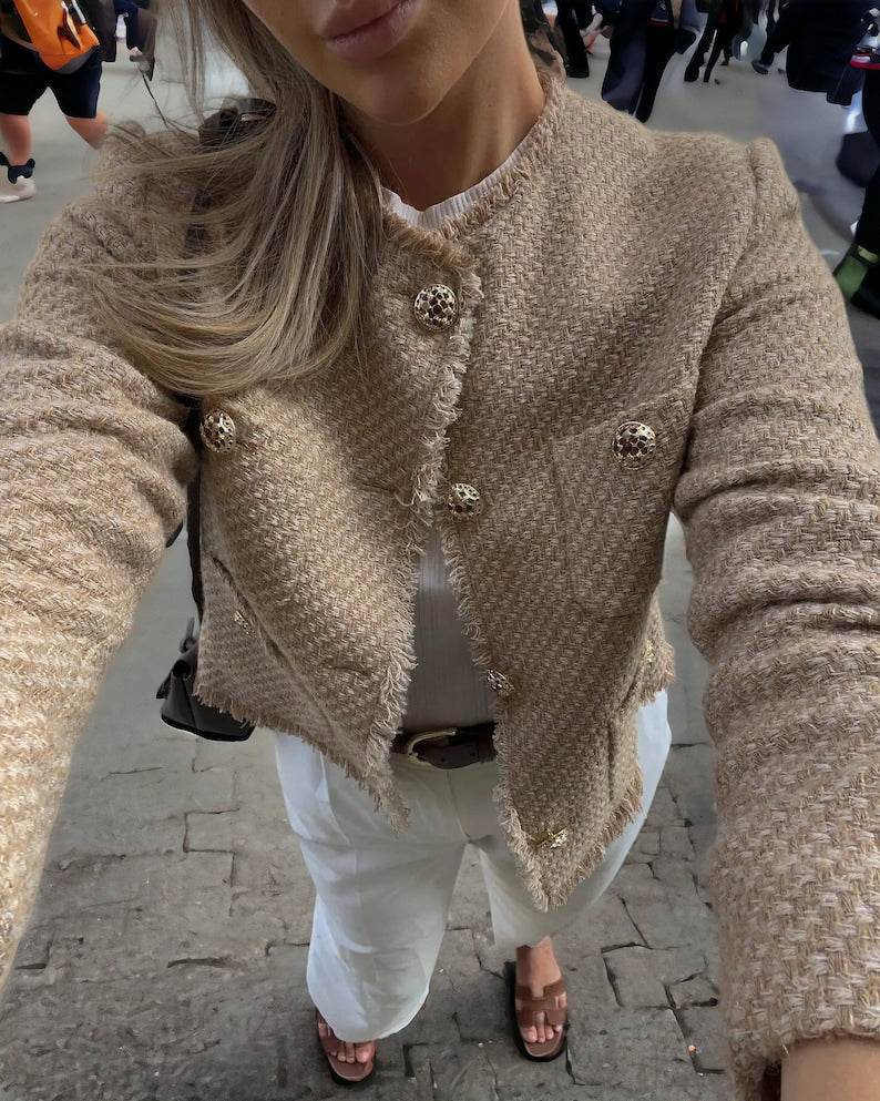 Valenzora | Kurze Tweed-Jacke