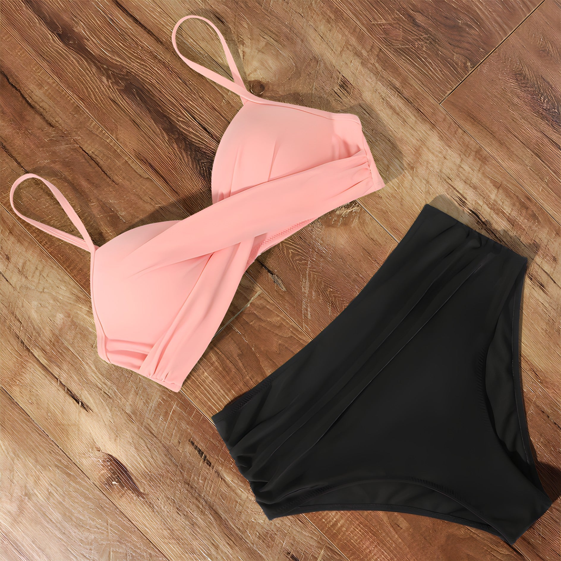 Stylish high-waisted bikini