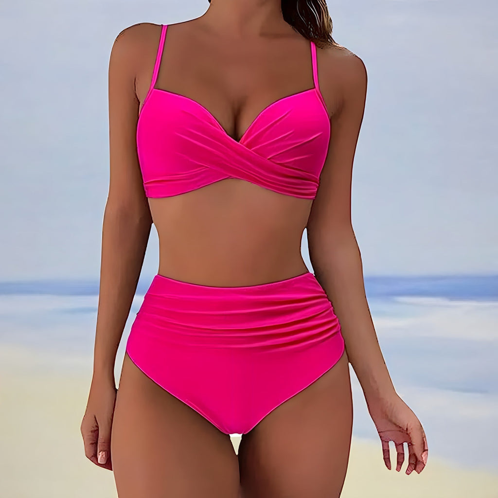 Stylish high-waisted bikini