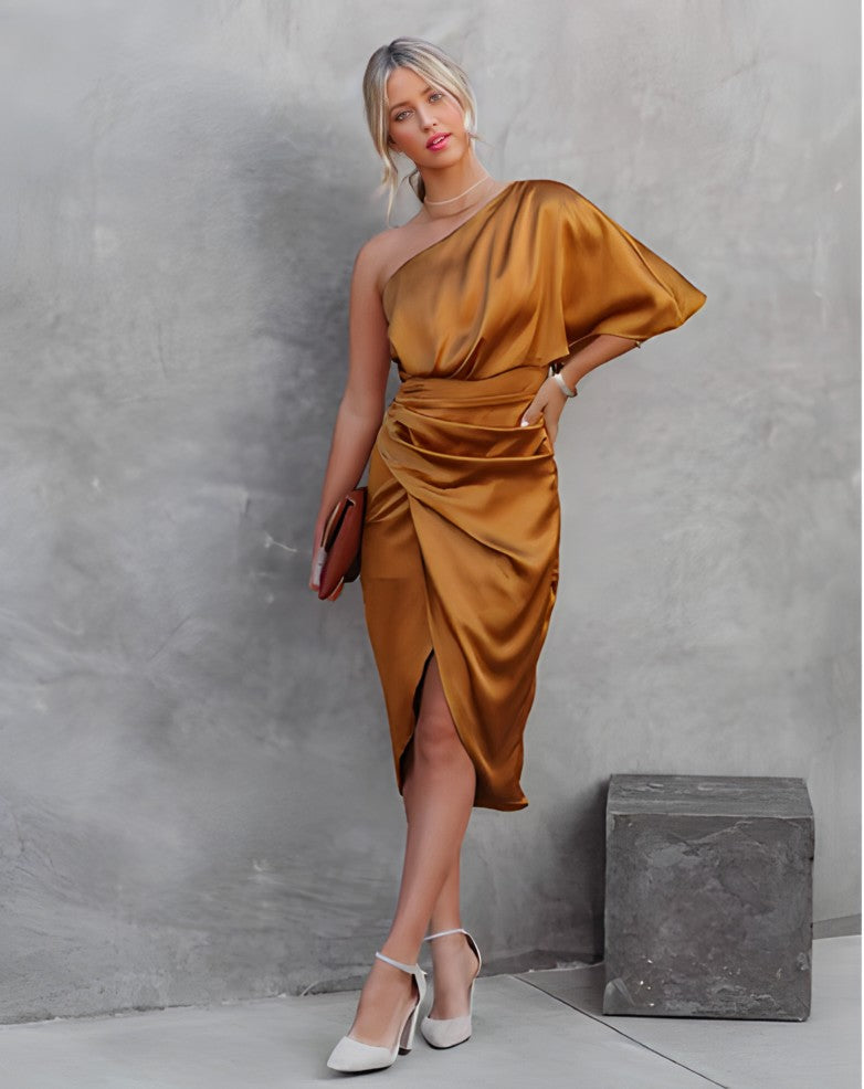 Valenzora | Elegant one-shoulder evening dress