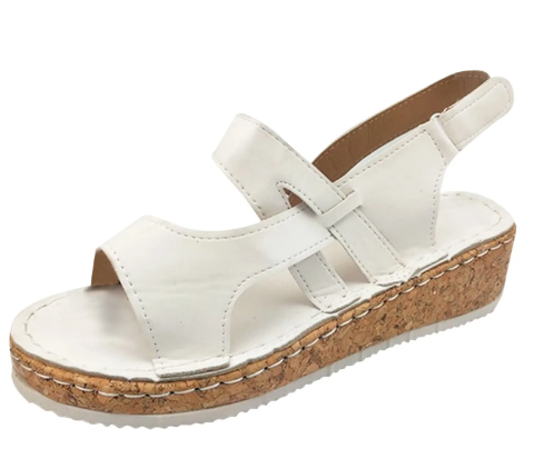Valenzora | Comfortable sandals with ergonomic footbed and Velcro closure for women