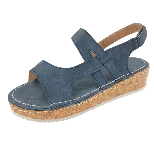 Valenzora | Comfortable sandals with ergonomic footbed and Velcro closure for women