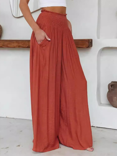 Casual wide-leg trousers