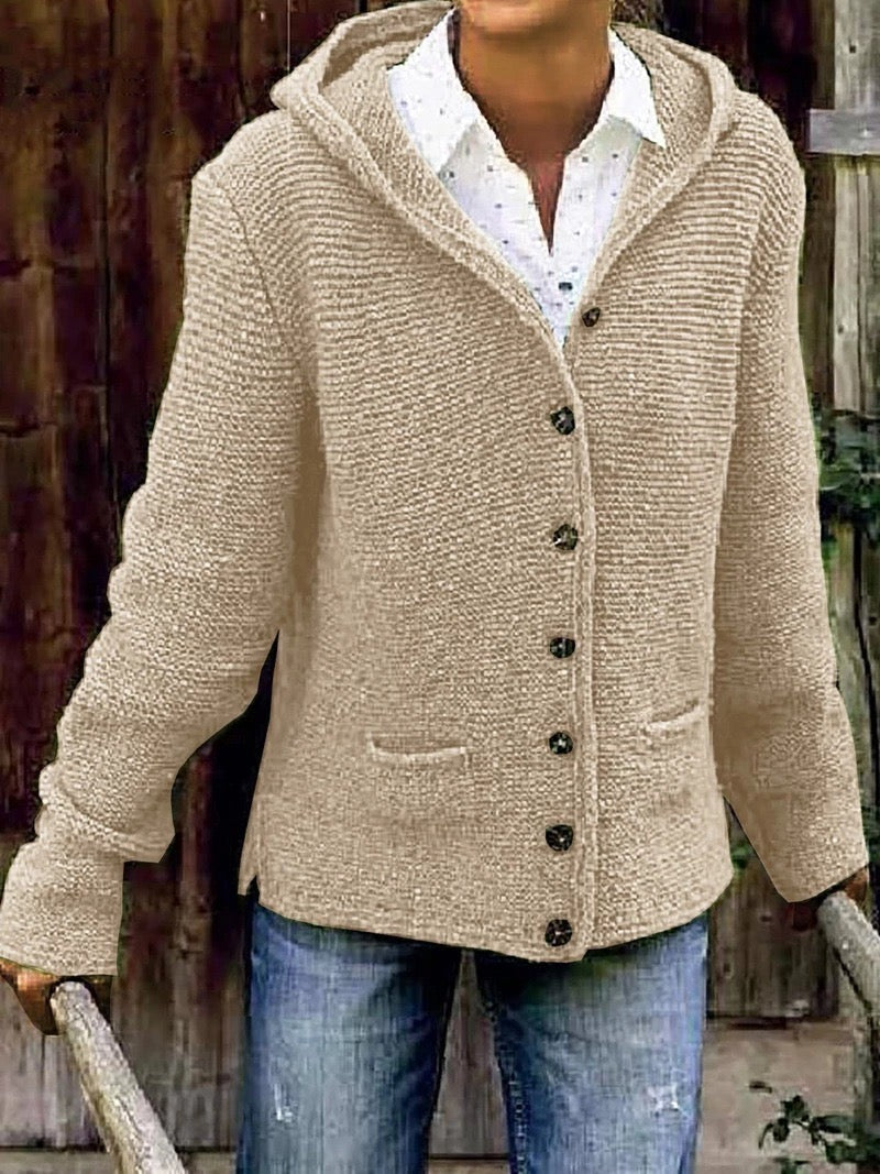 Valenzora | Strickjacke mit Kapuze