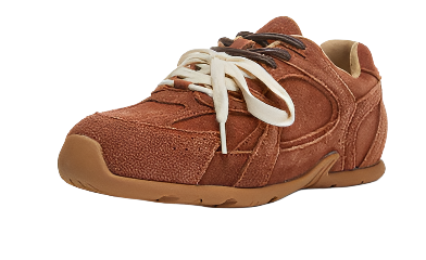 Genuine leather sneakers - retro comfort