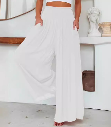Casual wide-leg trousers
