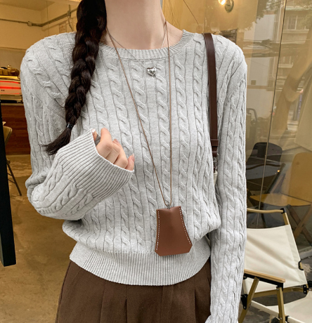 Valenzora | Strickpullover mit Rundhalsausschnitt