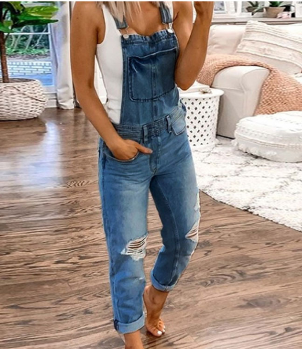 Valenzora | Denim Summer Overall for Women
