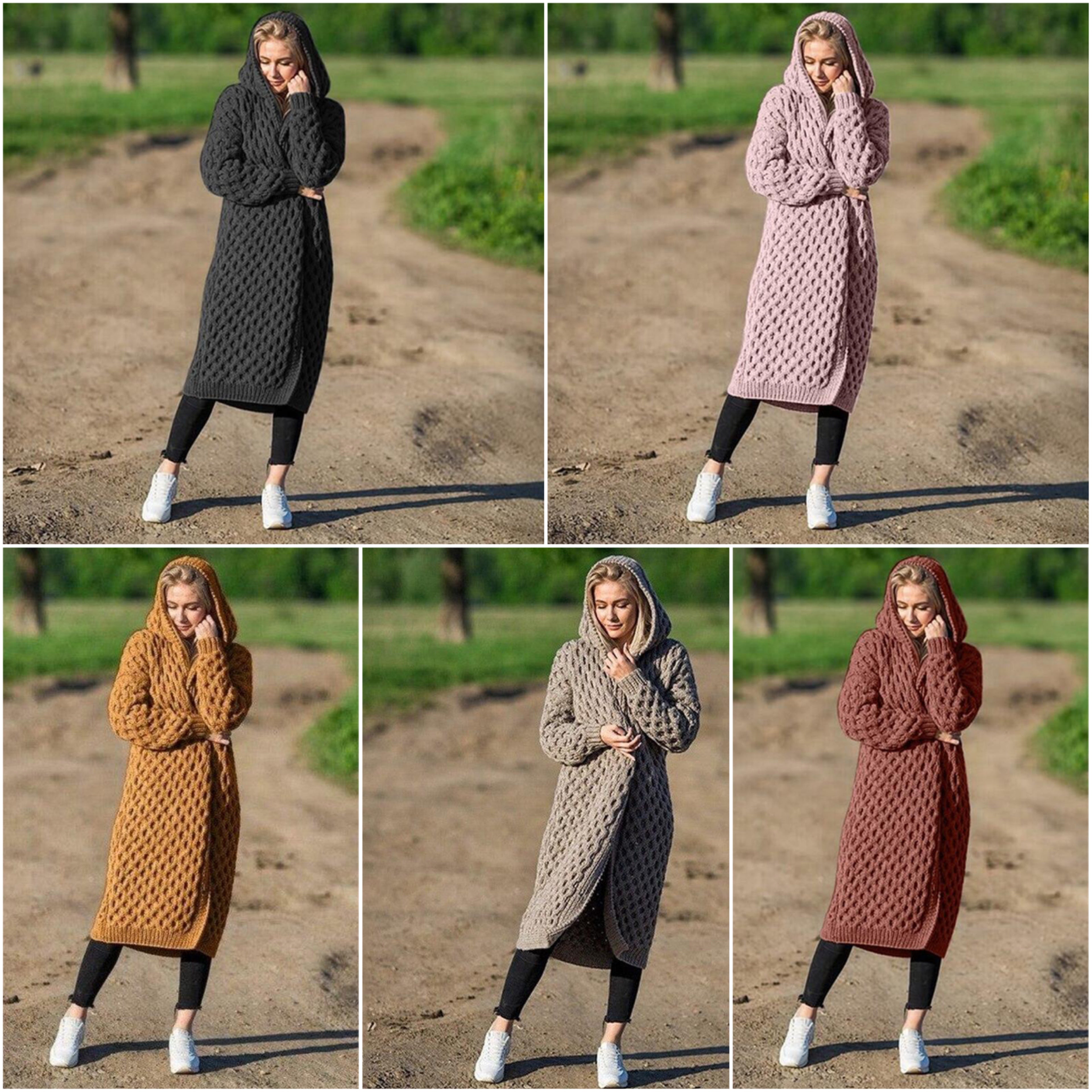 Valenzora | Lange Strickjacke