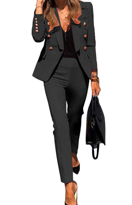 Valenzora | New solid color fashion two-piece suit