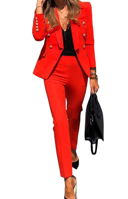 Valenzora | New solid color fashion two-piece suit