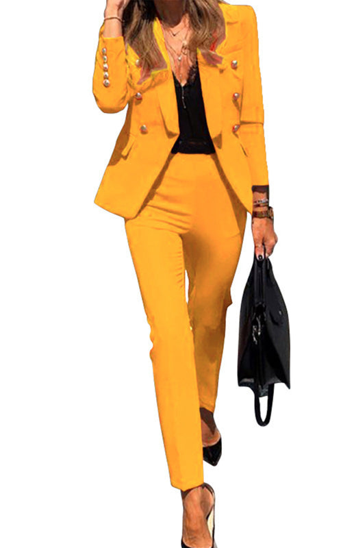 Valenzora | New solid color fashion two-piece suit