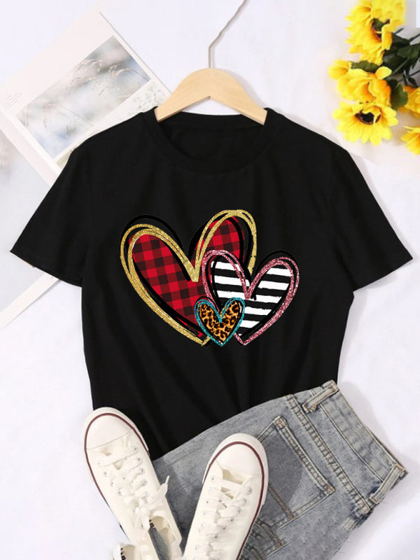 Valenzora | Women's Graphic Print Short Sleeve T-Shirt