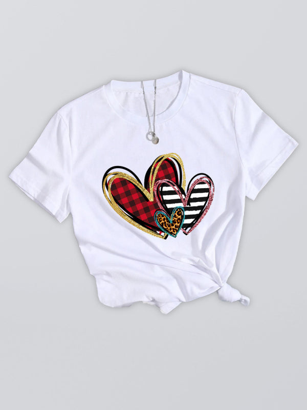Valenzora | Women's Graphic Print Short Sleeve T-Shirt