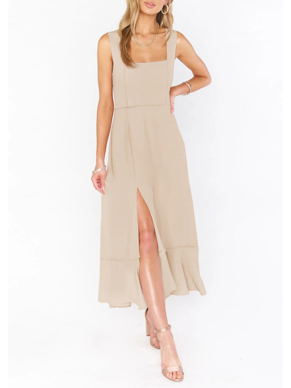 Valenzora | Elegantes und modisches Pendel-Schlitzkleid für Damen mit französischem High-End-Gefühl