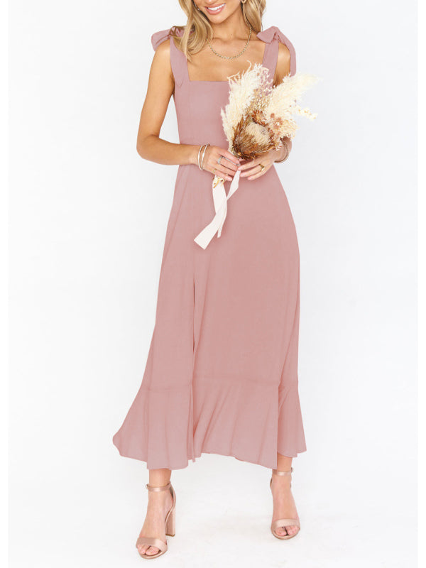 Valenzora | Elegantes und modisches Pendel-Schlitzkleid für Damen mit französischem High-End-Gefühl