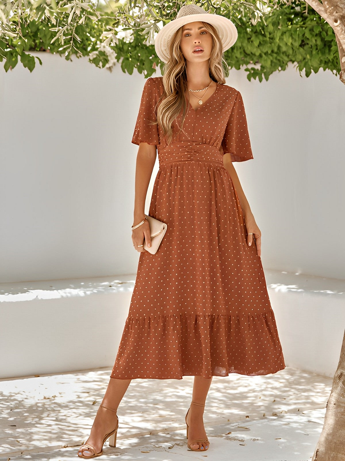 Valenzora | Maxi Dress with Belt for Women
