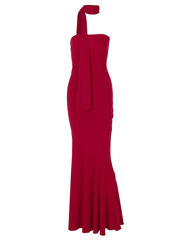 Valenzora | Wrap hem scarf dress