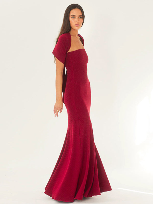 Valenzora | Wrap hem scarf dress