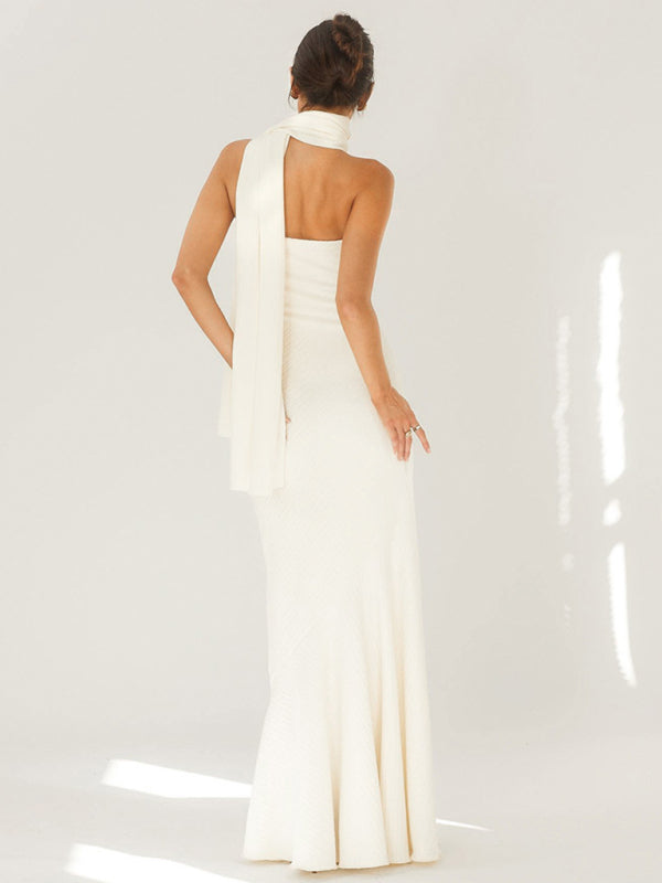 Valenzora | Wrap hem scarf dress