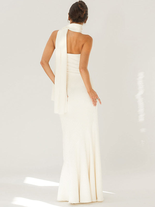 Valenzora | Wrap hem scarf dress